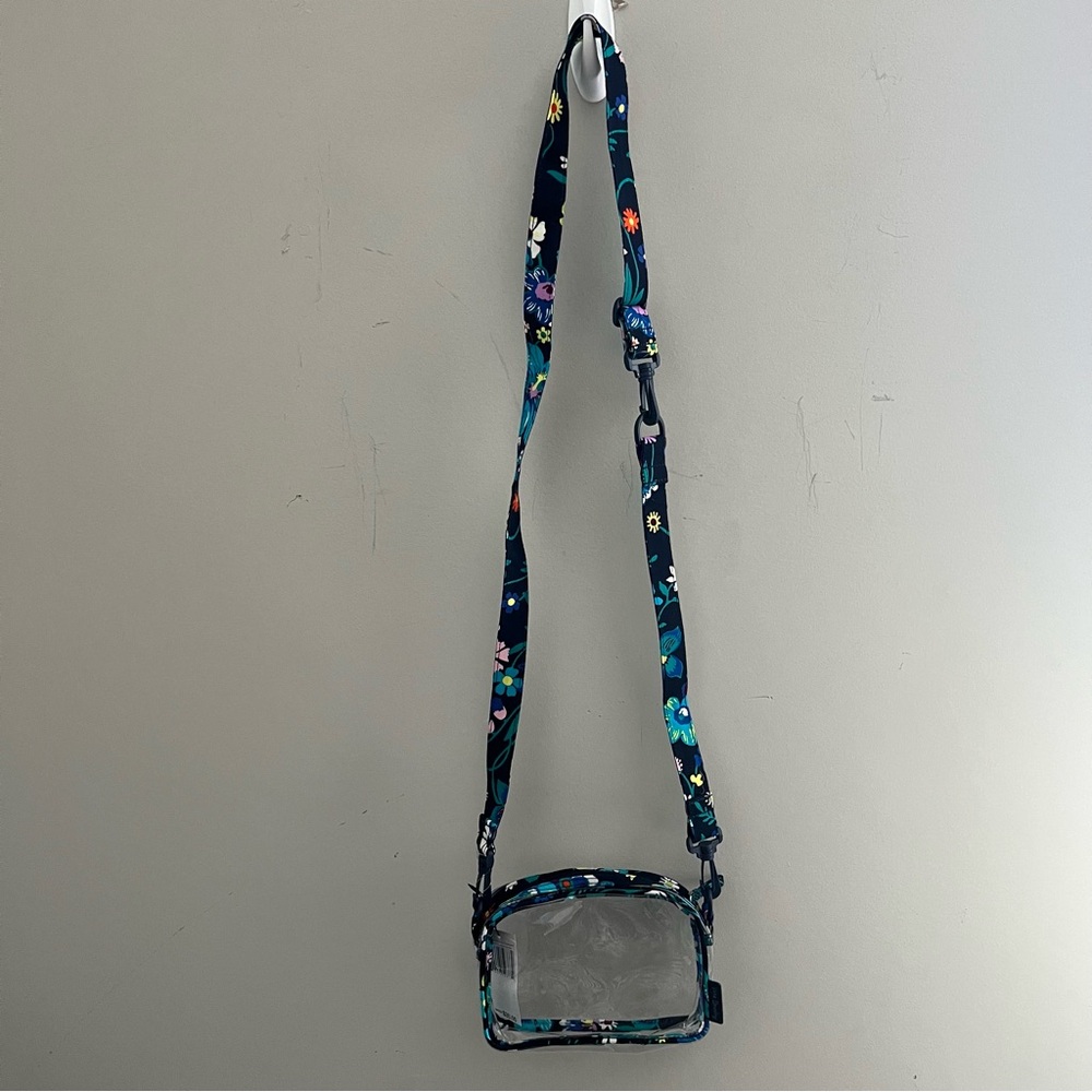 Vera Bradley Clearly Colorful Stadium Crossbody (Moonlight Garden) Handbags